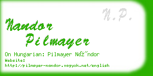 nandor pilmayer business card